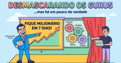 Mais uma prova de que estes Gurus online, fazem afirmações para levar sua grana