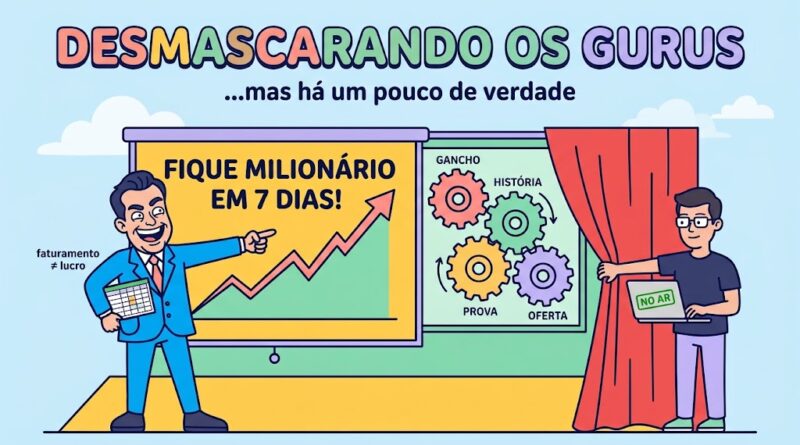 Mais uma prova de que estes Gurus online, fazem afirmações para levar sua grana