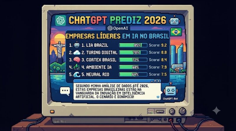 Quais empresas lideram a IA no Brasil em 2026, segundo o ChatGPT?